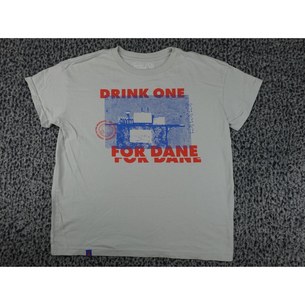 Dutch Bros Drink One For Dane T-Shirt Womens Small Gray Good Graphic Tee